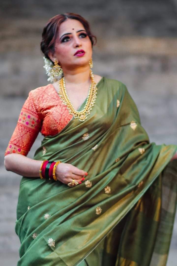 Pure Tussar Embroidery Silk Saree Anant Tex Exports Private Limited