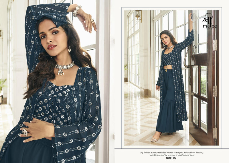 Shreematee Fashion Zainab Series 133-135 Faux Georgette Kurti Anant Tex Exports Private Limited