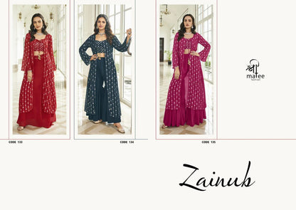Shreematee Fashion Zainab Series 133-135 Faux Georgette Kurti Anant Tex Exports Private Limited
