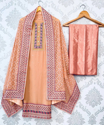 ZEEYA-ERINA D.NO 1401 To1403 FAUX GEORGETTE SUIT Anant Tex Exports Private Limited