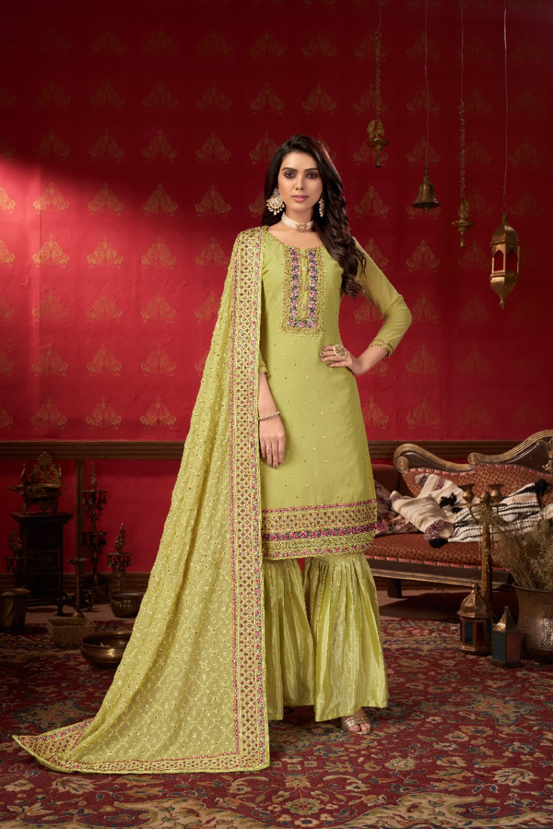 ZEEYA-ERINA D.NO 1401 To1403 FAUX GEORGETTE SUIT Anant Tex Exports Private Limited