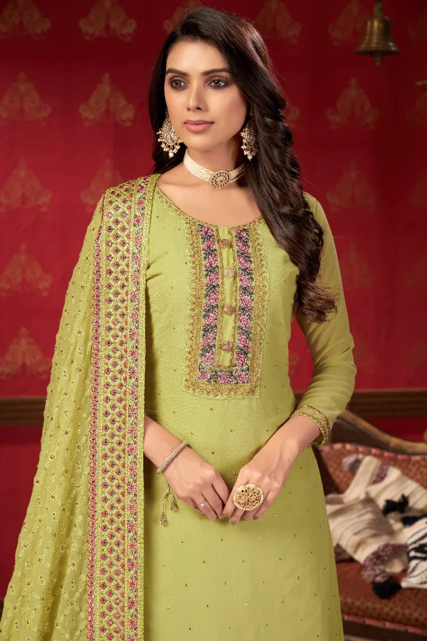 ZEEYA-ERINA D.NO 1401 To1403 FAUX GEORGETTE SUIT Anant Tex Exports Private Limited
