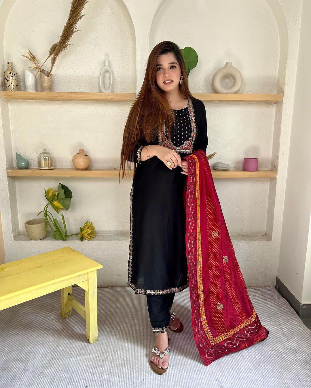 Rayon Fabric With Beautiful Embroidery Work Plazo Suit Anant Tex Exports Private Limited