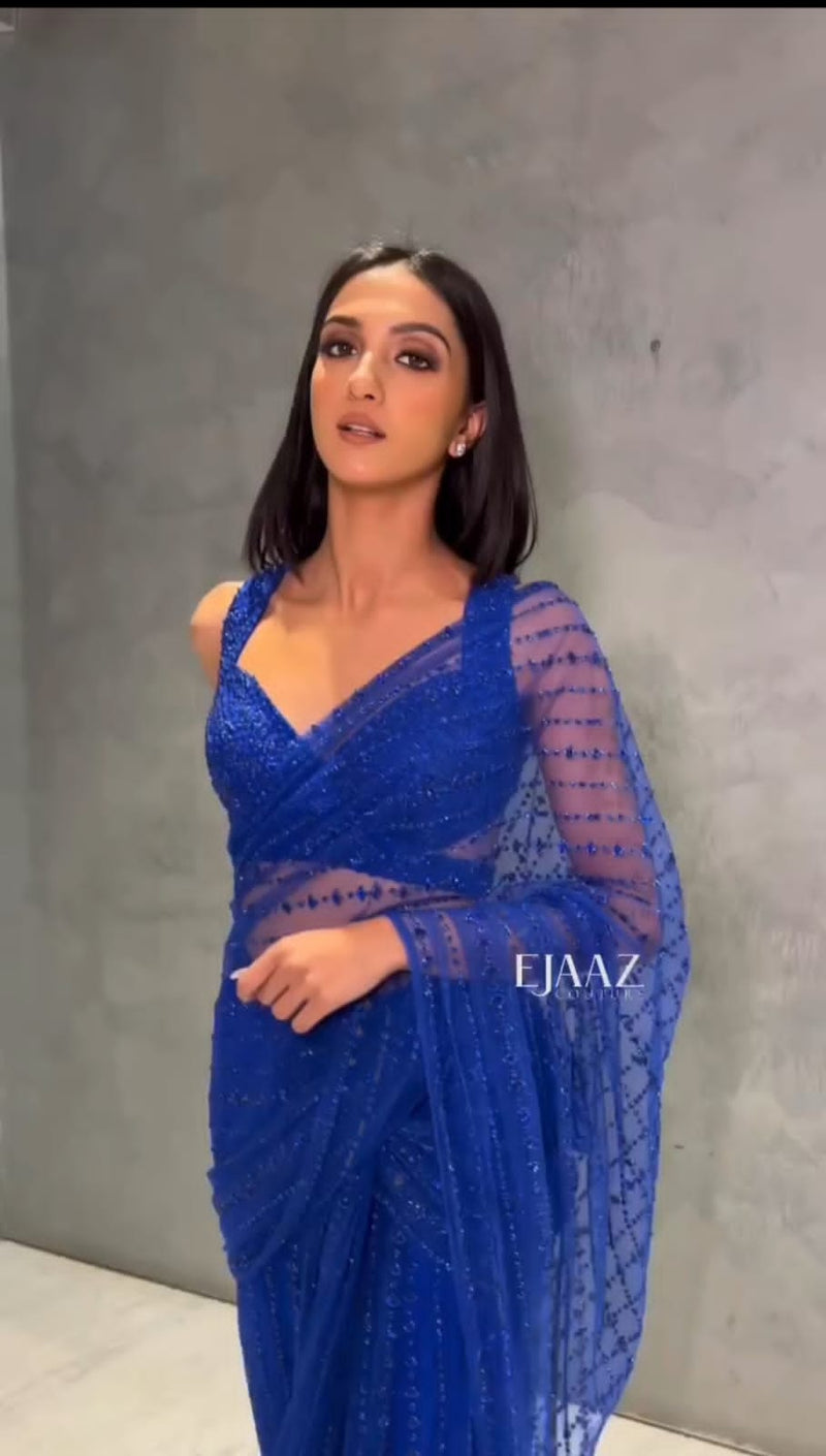 Sequins Embroidery Work Saree Anant Tex Exports Private Limited