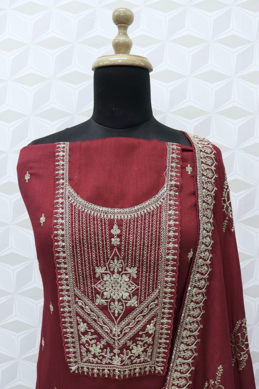 ANAMIKA GOPI VOL-1 HEAVY DOLA SILK EMBROIDERY SEQUENCE SUIT Anant Tex Exports Private Limited