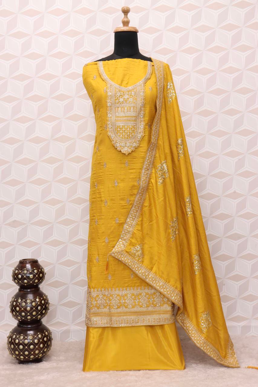 ANAMIKA GOPI VOL-1 HEAVY DOLA SILK EMBROIDERY SEQUENCE SUIT Anant Tex Exports Private Limited