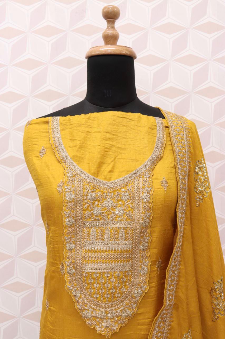 ANAMIKA GOPI VOL-1 HEAVY DOLA SILK EMBROIDERY SEQUENCE SUIT Anant Tex Exports Private Limited