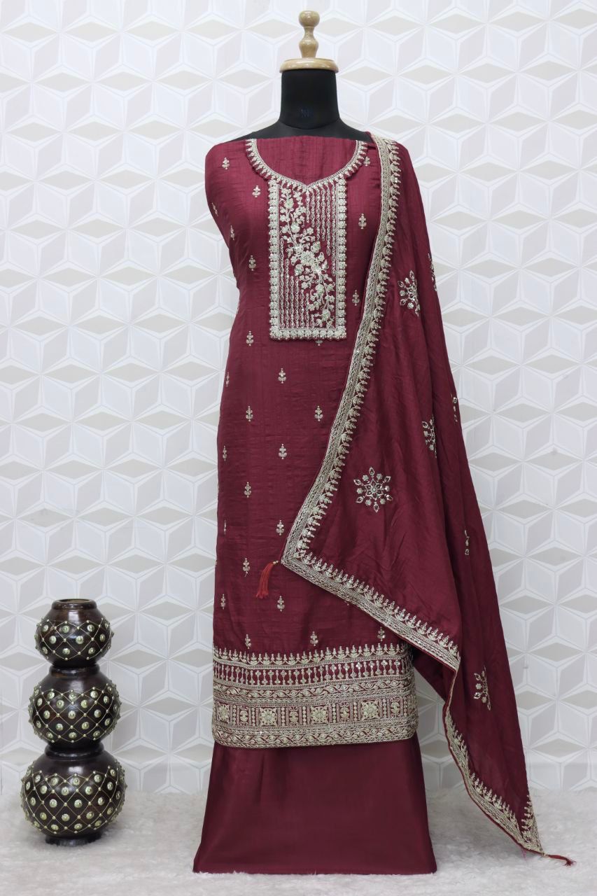 ANAMIKA GOPI VOL-1 HEAVY DOLA SILK EMBROIDERY SEQUENCE SUIT Anant Tex Exports Private Limited