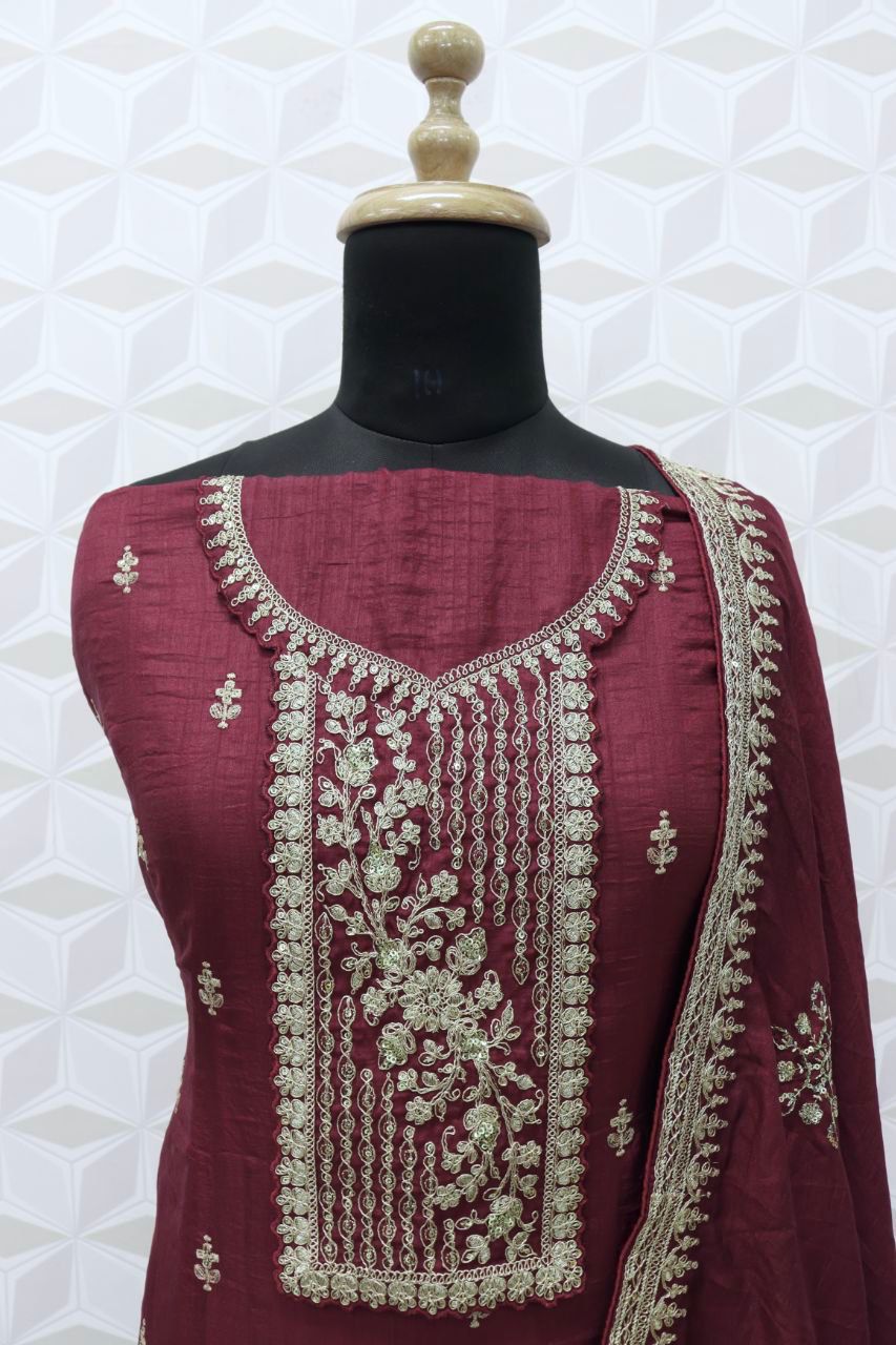 ANAMIKA GOPI VOL-1 HEAVY DOLA SILK EMBROIDERY SEQUENCE SUIT Anant Tex Exports Private Limited