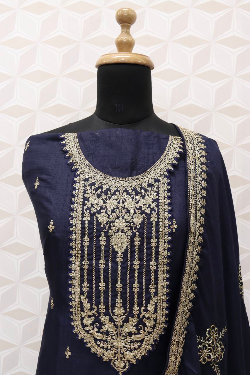 ANAMIKA GOPI VOL-1 HEAVY DOLA SILK EMBROIDERY SEQUENCE SUIT Anant Tex Exports Private Limited