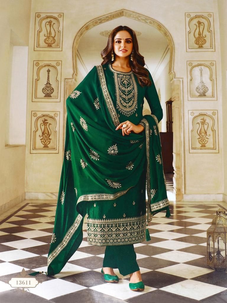ANAMIKA GOPI VOL-1 HEAVY DOLA SILK EMBROIDERY SEQUENCE SUIT Anant Tex Exports Private Limited
