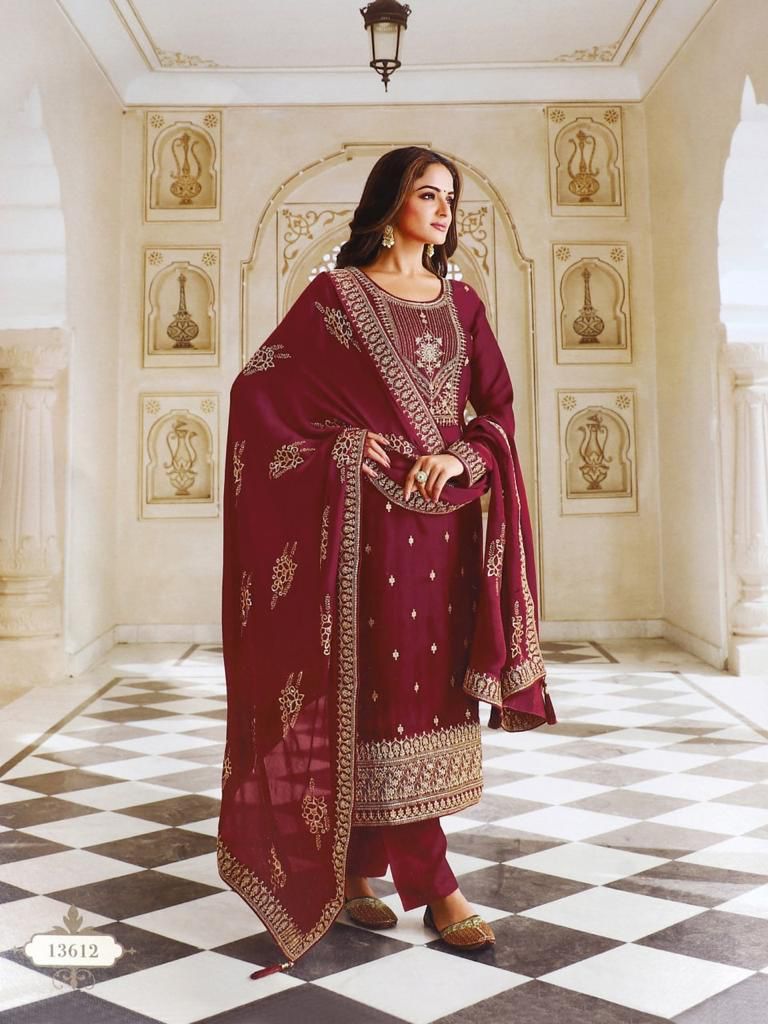 ANAMIKA GOPI VOL-1 HEAVY DOLA SILK EMBROIDERY SEQUENCE SUIT Anant Tex Exports Private Limited