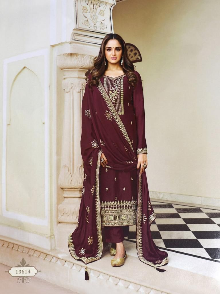 ANAMIKA GOPI VOL-1 HEAVY DOLA SILK EMBROIDERY SEQUENCE SUIT Anant Tex Exports Private Limited