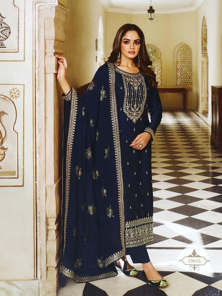 ANAMIKA GOPI VOL-1 HEAVY DOLA SILK EMBROIDERY SEQUENCE SUIT Anant Tex Exports Private Limited