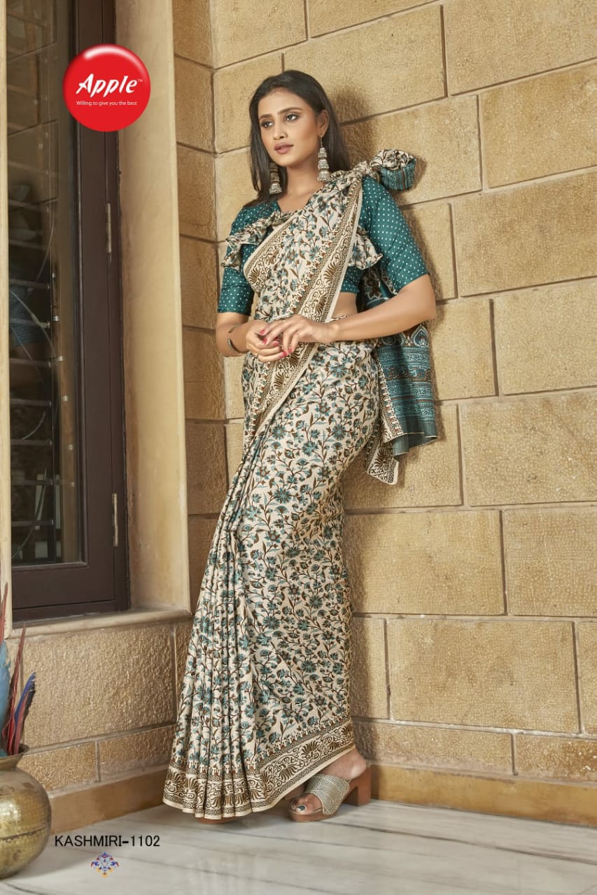 KASHMIRI VOL-11 PASHMINA SILK SAREE Anant Tex Exports Private Limited