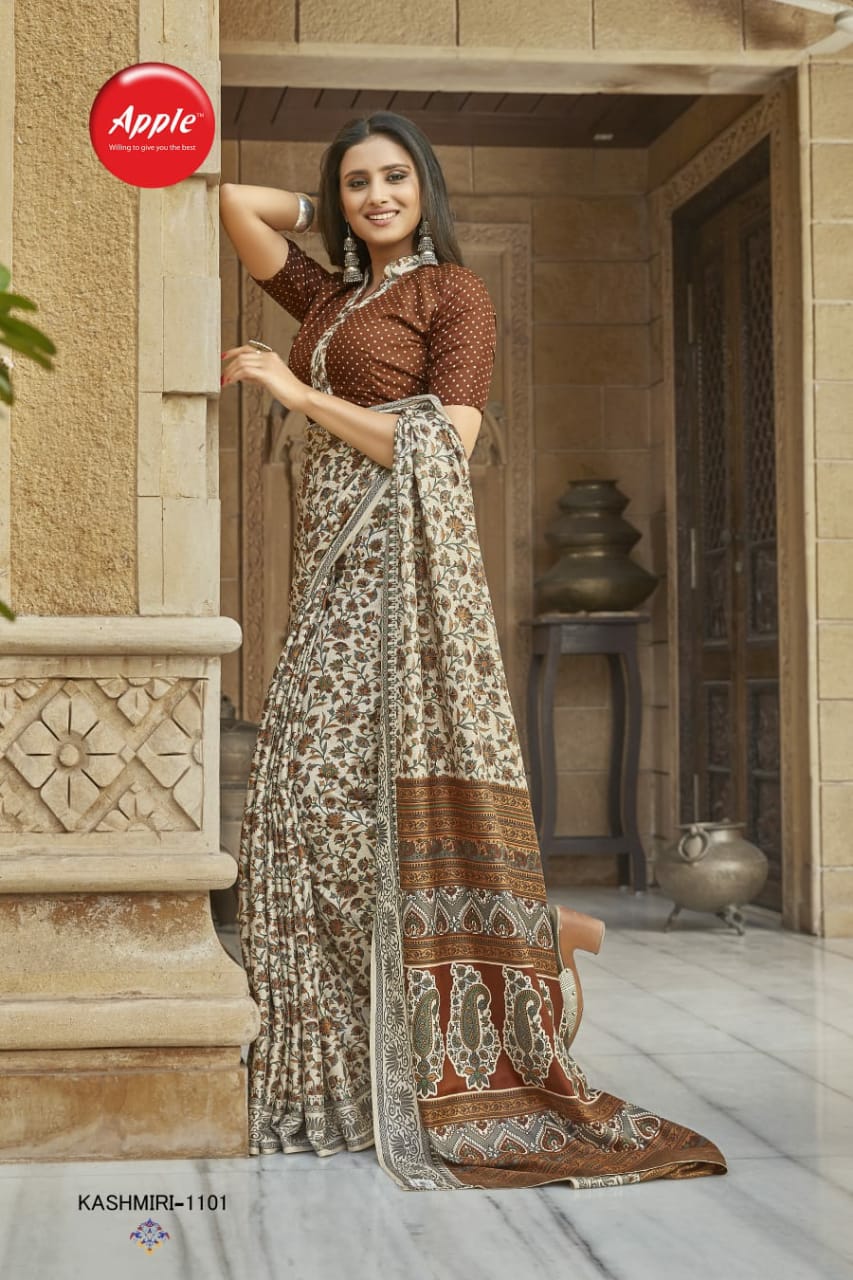 KASHMIRI VOL-11 PASHMINA SILK SAREE Anant Tex Exports Private Limited