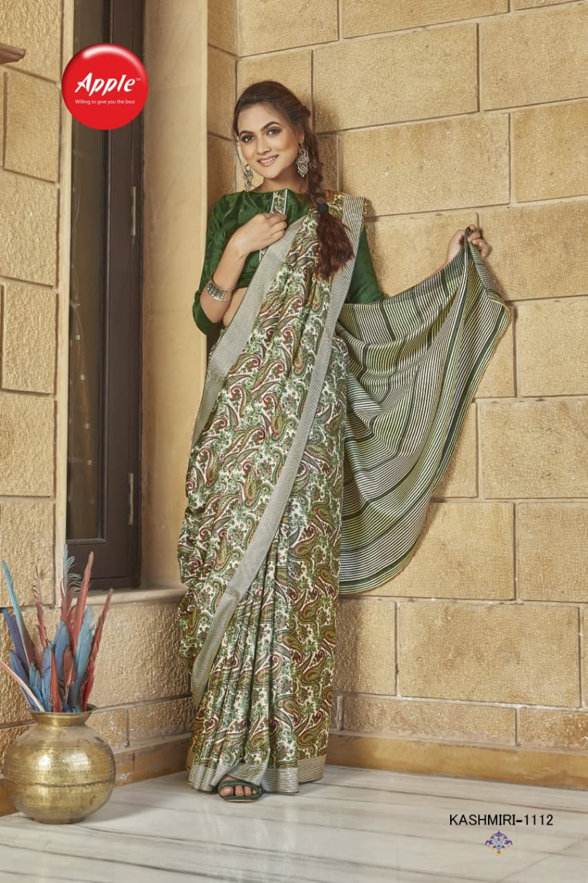 KASHMIRI VOL-11 PASHMINA SILK SAREE Anant Tex Exports Private Limited
