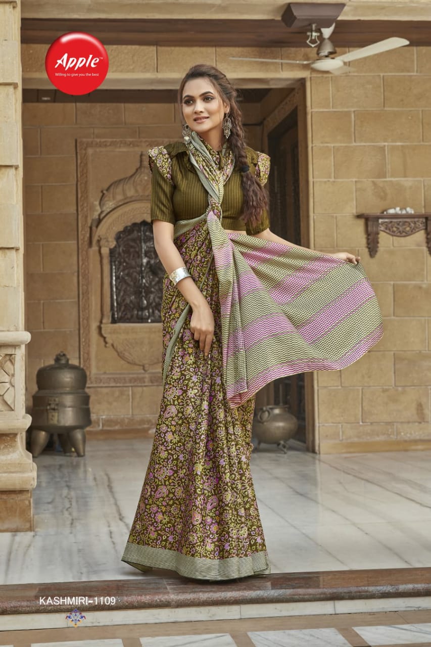 KASHMIRI VOL-11 PASHMINA SILK SAREE Anant Tex Exports Private Limited
