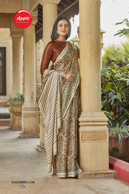 KASHMIRI VOL-11 PASHMINA SILK SAREE Anant Tex Exports Private Limited