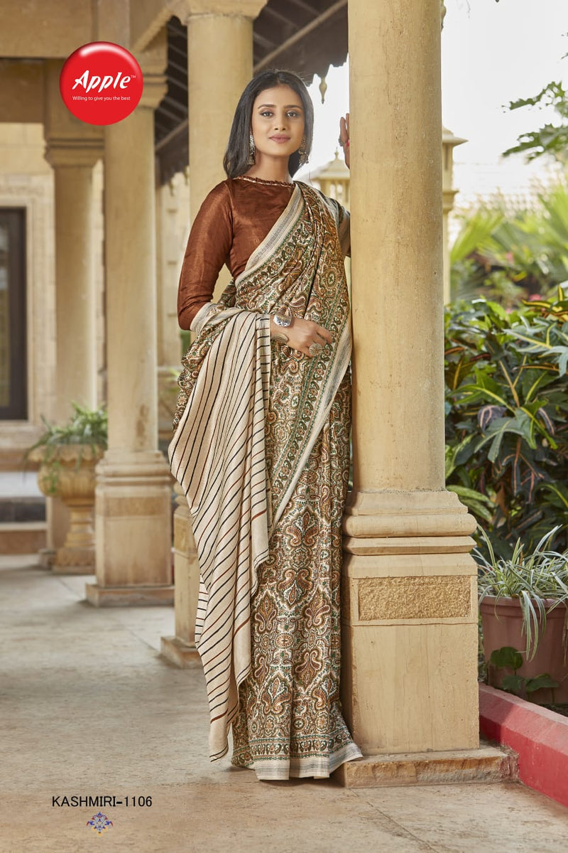 KASHMIRI VOL-11 PASHMINA SILK SAREE Anant Tex Exports Private Limited