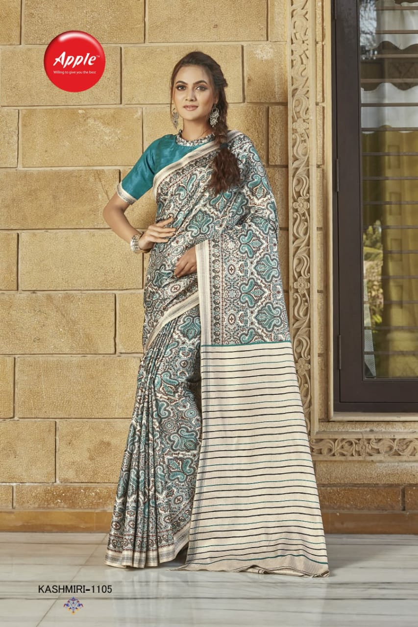 KASHMIRI VOL-11 PASHMINA SILK SAREE Anant Tex Exports Private Limited