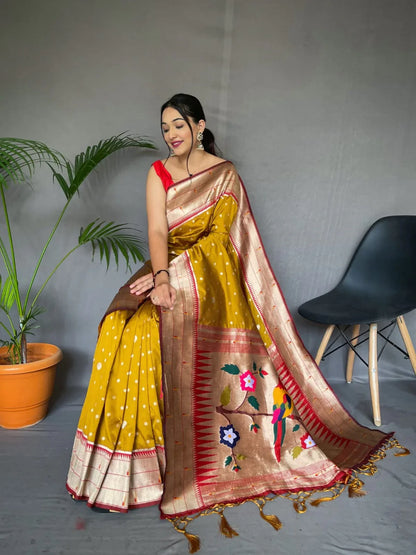 POLKA PAITHANI PURE PAITHANI SILK SAREE Anant Tex Exports Private Limited