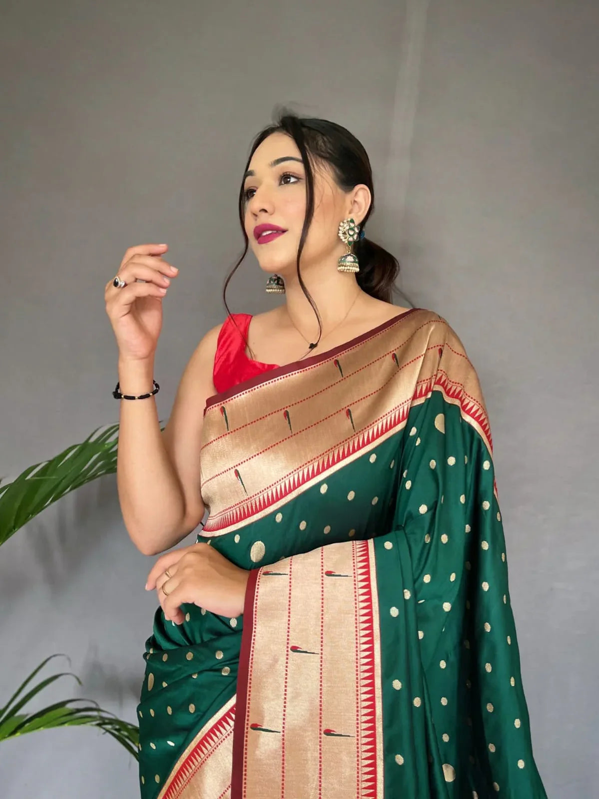 POLKA PAITHANI PURE PAITHANI SILK SAREE Anant Tex Exports Private Limited