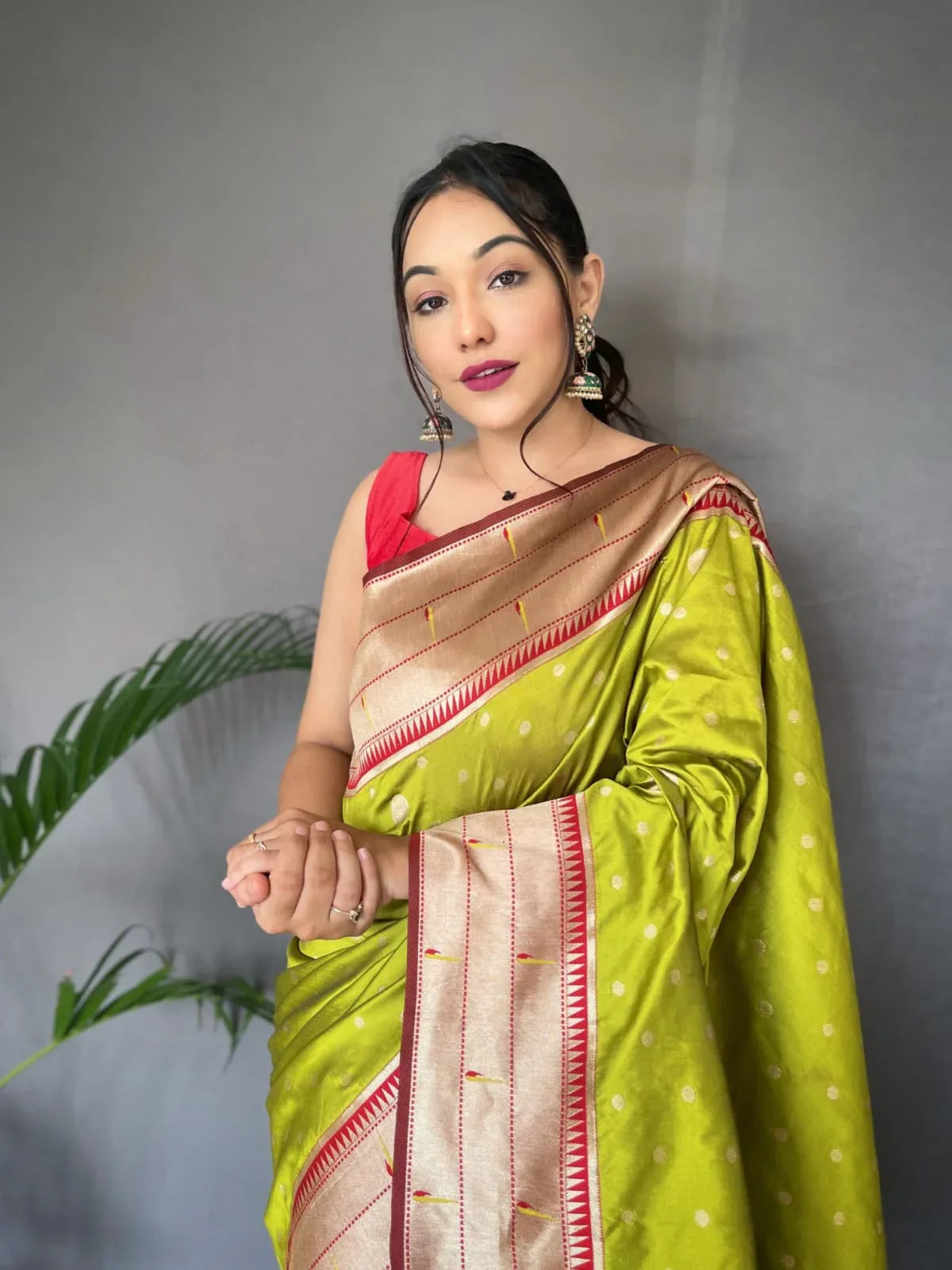 POLKA PAITHANI PURE PAITHANI SILK SAREE Anant Tex Exports Private Limited