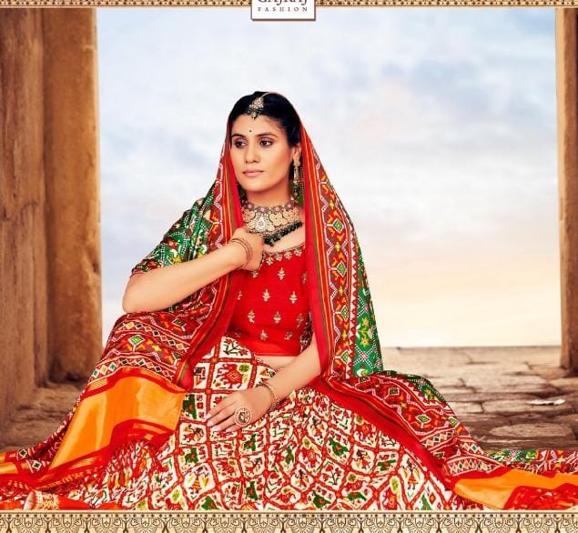 Gaji 8000 Series Smooth Silk With Patola Style Lehenga Anant Tex Exports Private Limited