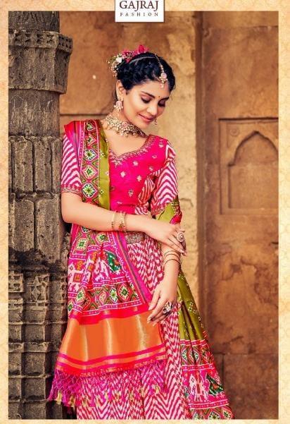 Gaji 8000 Series Smooth Silk With Patola Style Lehenga Anant Tex Exports Private Limited