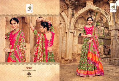 Gaji 8000 Series Smooth Silk With Patola Style Lehenga Anant Tex Exports Private Limited