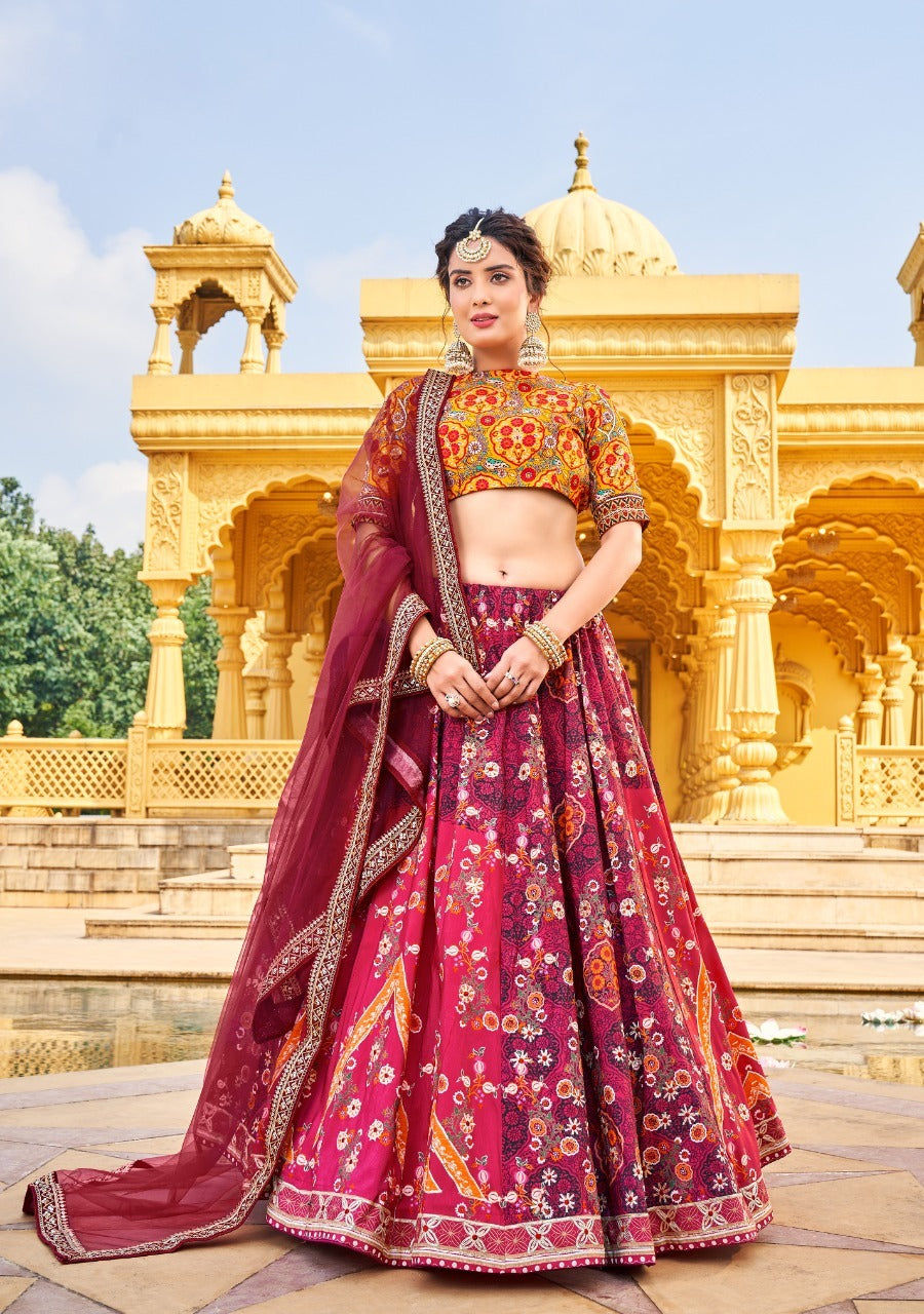 DESIGNER VAISHALI SILK PRINTED LEHENGA CHOLI Anant Tex Exports Private Limited