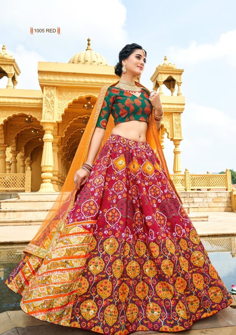 DESIGNER VAISHALI SILK PRINTED LEHENGA CHOLI Anant Tex Exports Private Limited