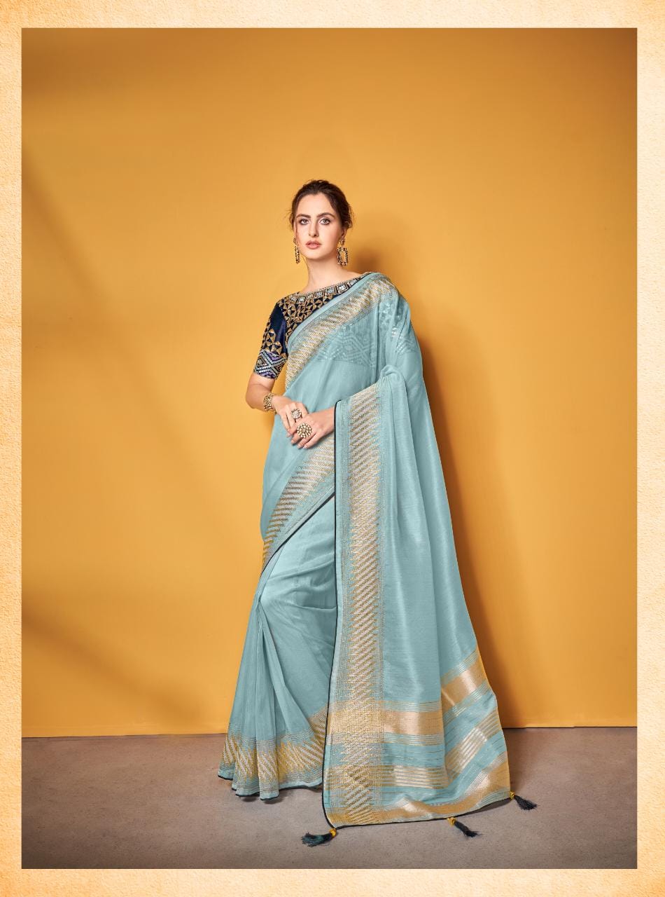 Sumitrasachi Mannat Tissue Traditional Wear Designer Saree Anant Tex Exports Private Limited