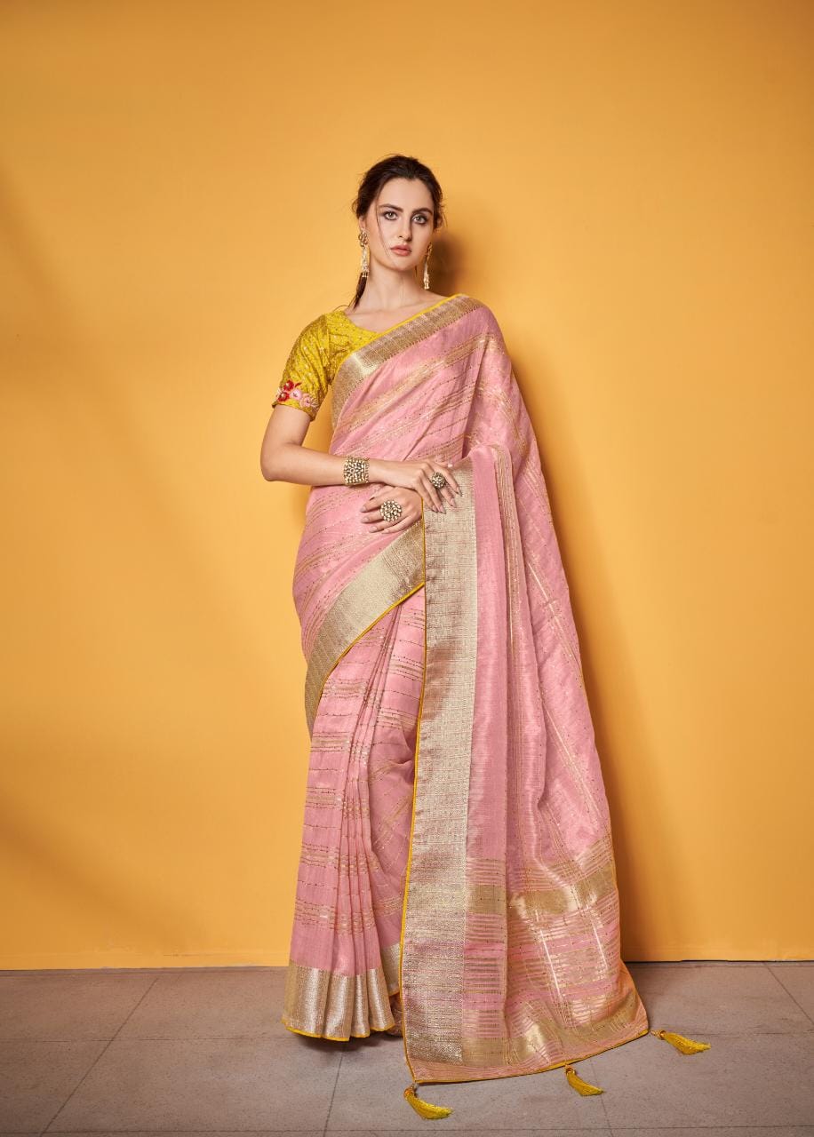 Sumitrasachi Mannat Tissue Traditional Wear Designer Saree Anant Tex Exports Private Limited