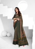 Sumitrasachi Falak Tissue Ajrakh Printed Designer Saree Anant Tex Exports Private Limited