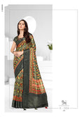 Sumitrasachi Falak Tissue Ajrakh Printed Designer Saree Anant Tex Exports Private Limited
