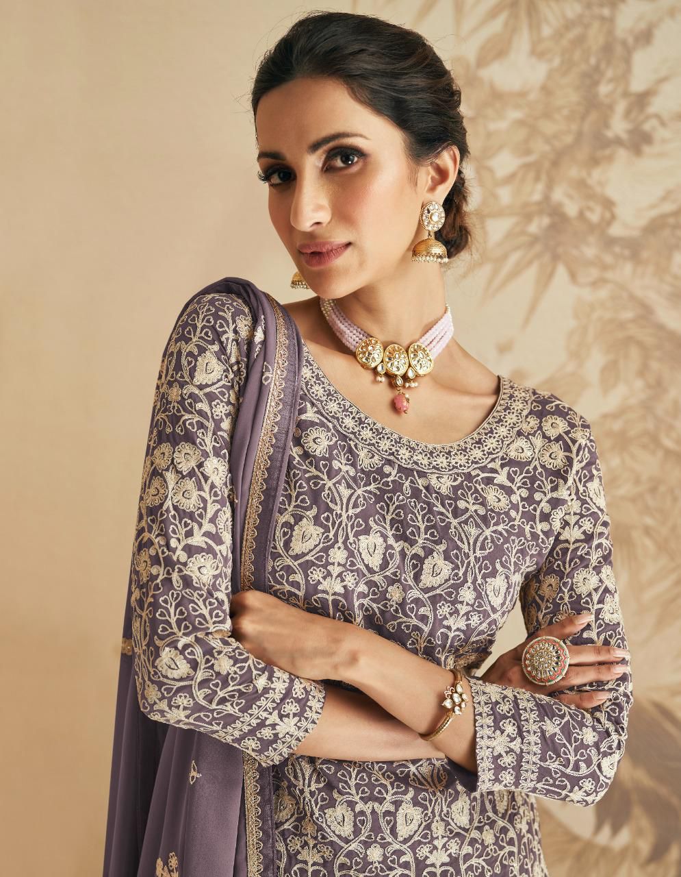 Aashirwad Elan Gulkand 9407-9411 Series Designer Suit Anant Tex Exports Private Limited