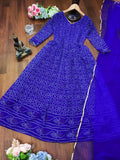 Flower Maxi Gown With Dupatta Anant Tex Exports Private Limited