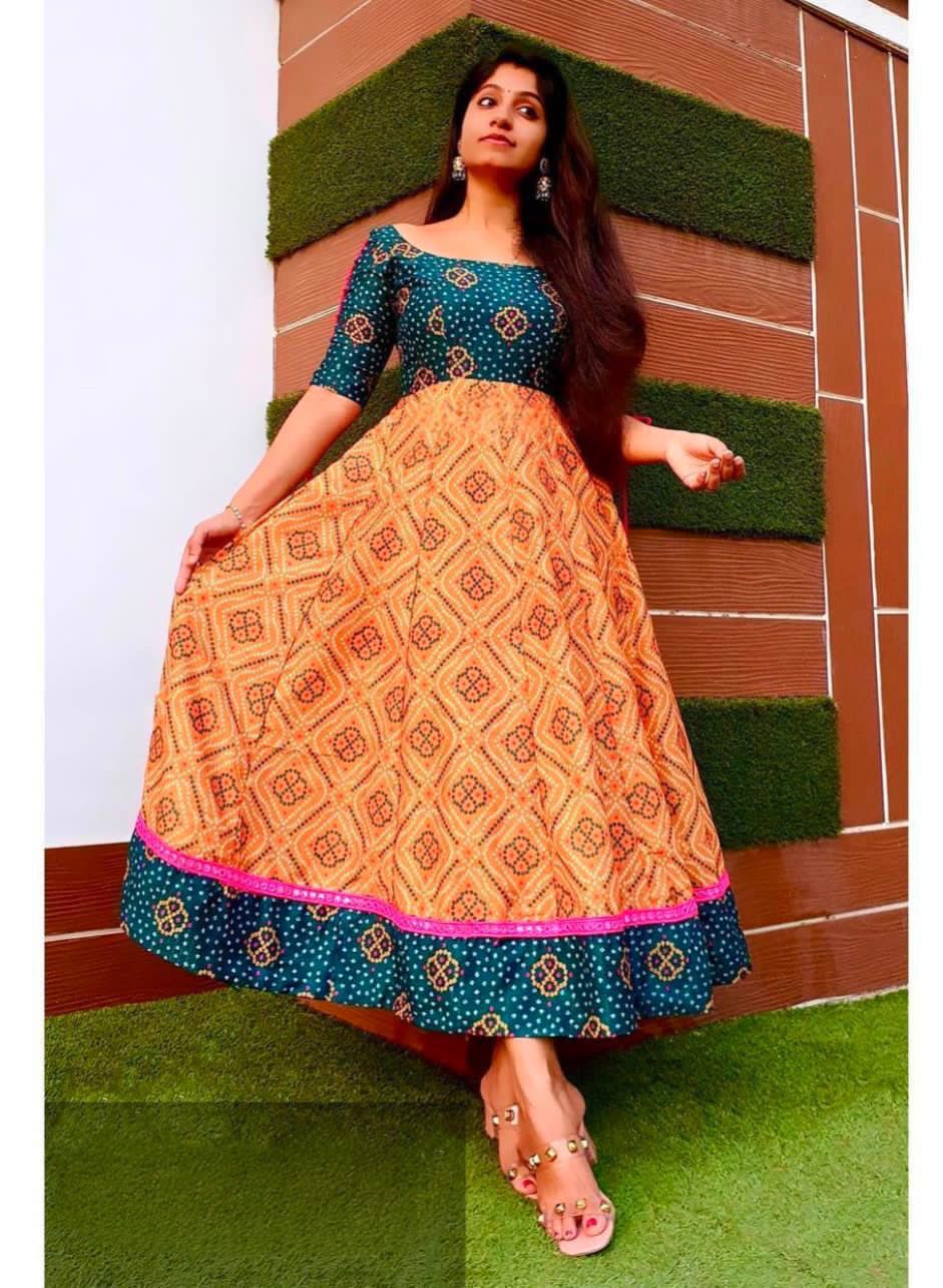 Fox Georgette With Complete Lining Anarkali Gown Anant Tex Exports Private Limited