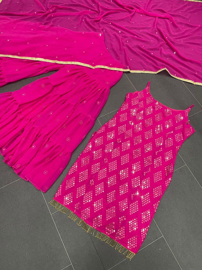 Heavy Faux Georgette Designer Suit Anant Tex Exports Private Limited