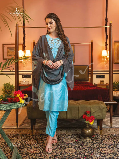 Mayur Lilac Designer Readymade Party Wear Suit Anant Tex Exports Private Limited