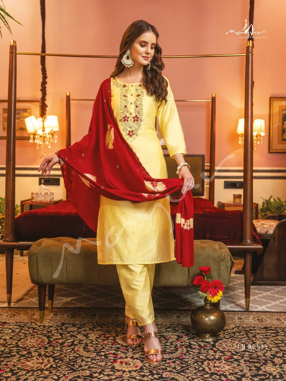 Mayur Lilac Designer Readymade Party Wear Suit Anant Tex Exports Private Limited