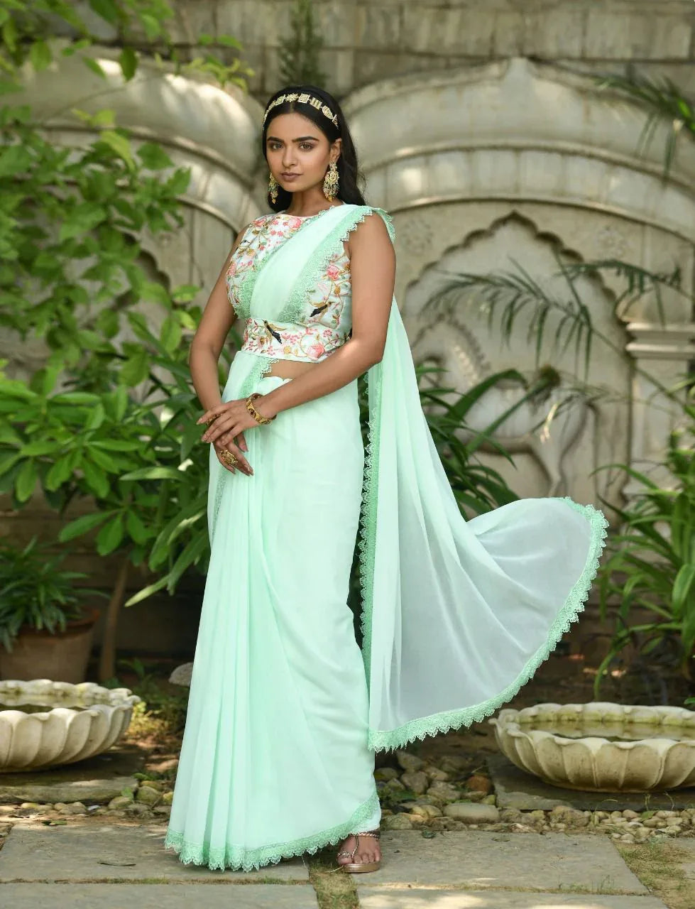 NAZNEEN GARGI 4247 SERIES GEORGETTE SAREE Anant Tex Exports Private Limited