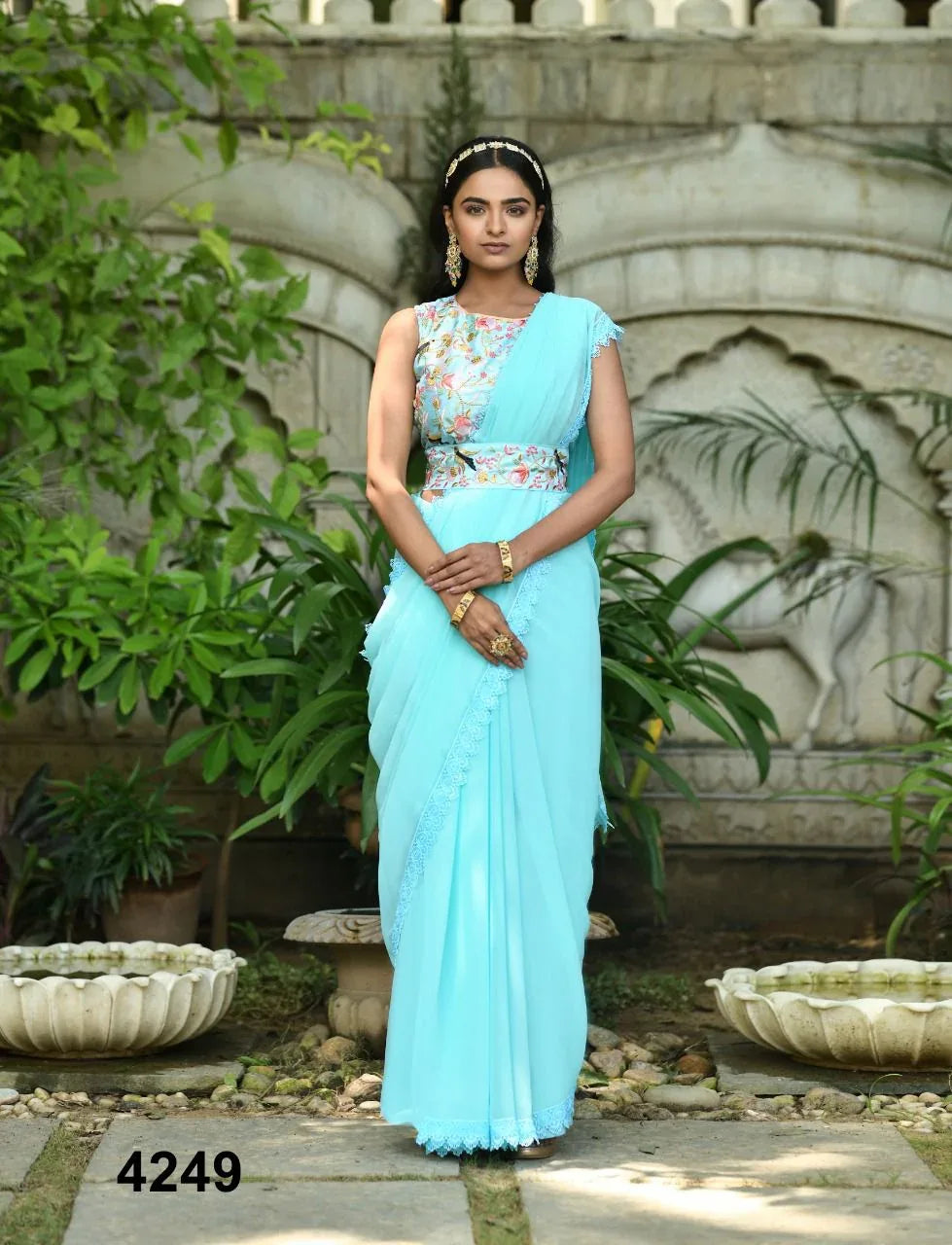 NAZNEEN GARGI 4247 SERIES GEORGETTE SAREE Anant Tex Exports Private Limited