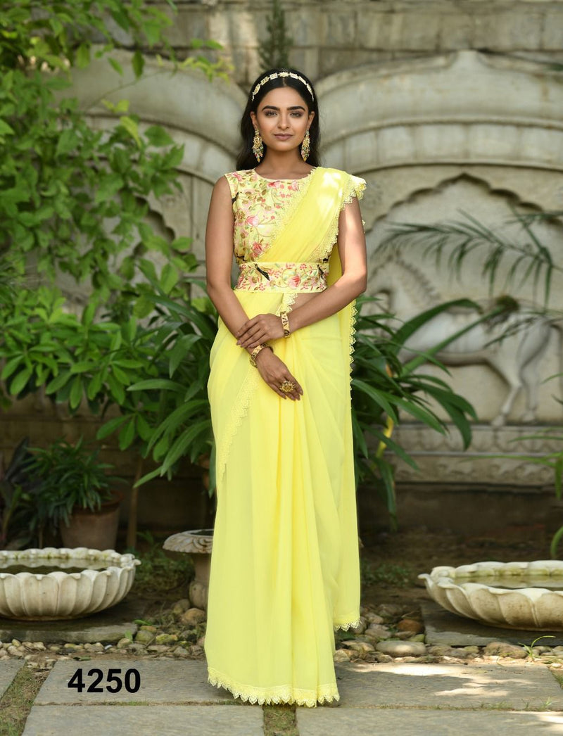 NAZNEEN GARGI 4247 SERIES GEORGETTE SAREE Anant Tex Exports Private Limited