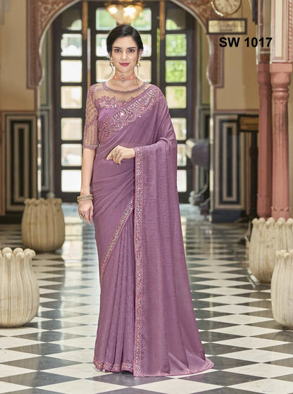 Tfh Soft Satin Silk Saree Anant Tex Exports Private Limited