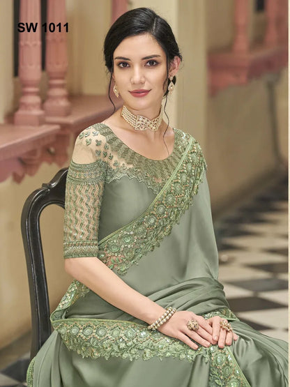 Tfh Soft Satin Silk Saree Anant Tex Exports Private Limited