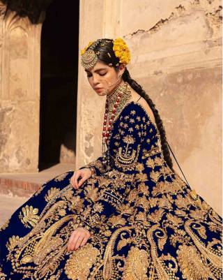 BRIDAL ANARKALI HEAVY DUPATTA BOUTIQUE LEHENGA Anant Tex Exports Private Limited