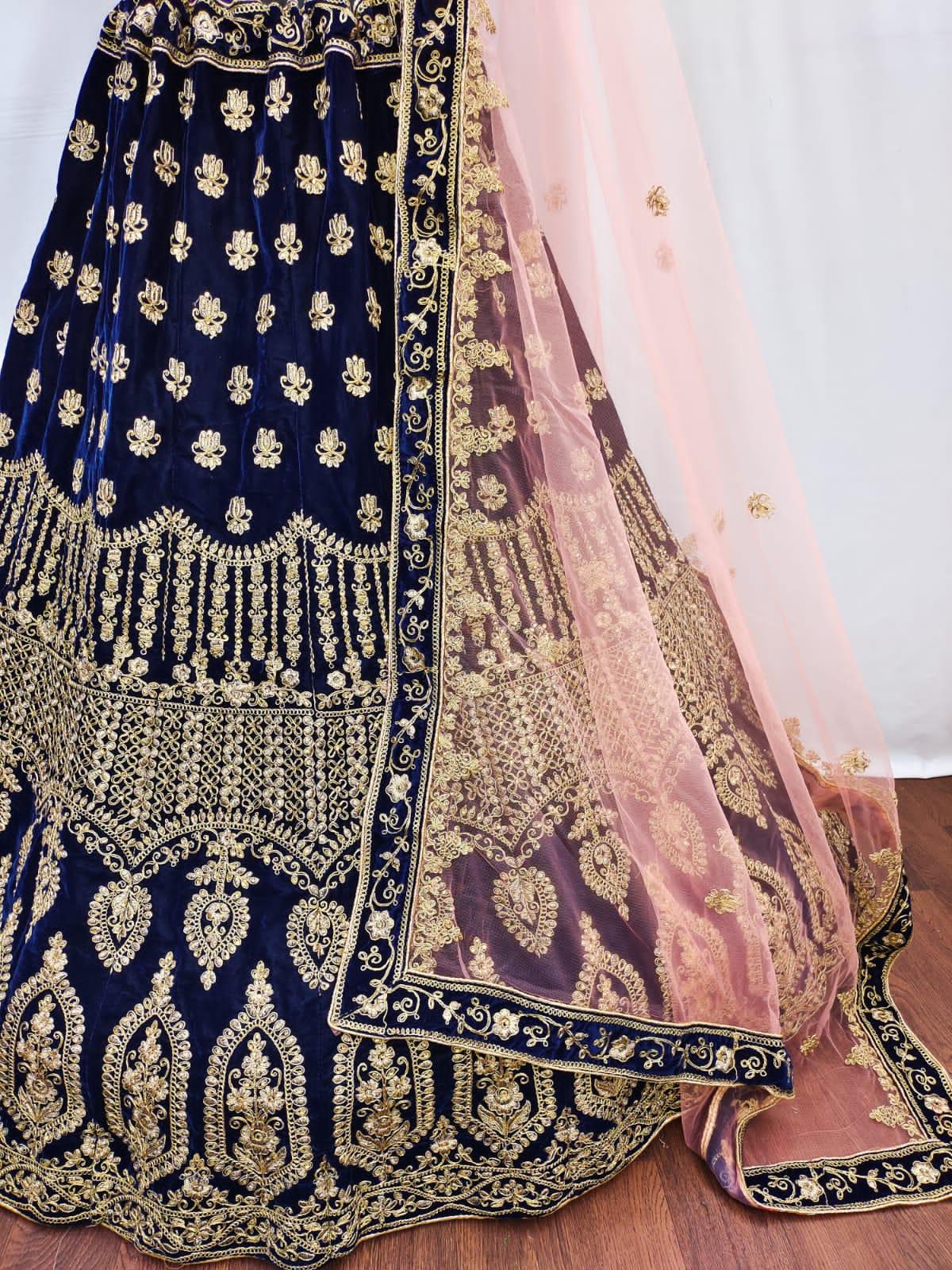 Micro 9000 Velvet Bridal Lehenga Anant Tex Exports Private Limited